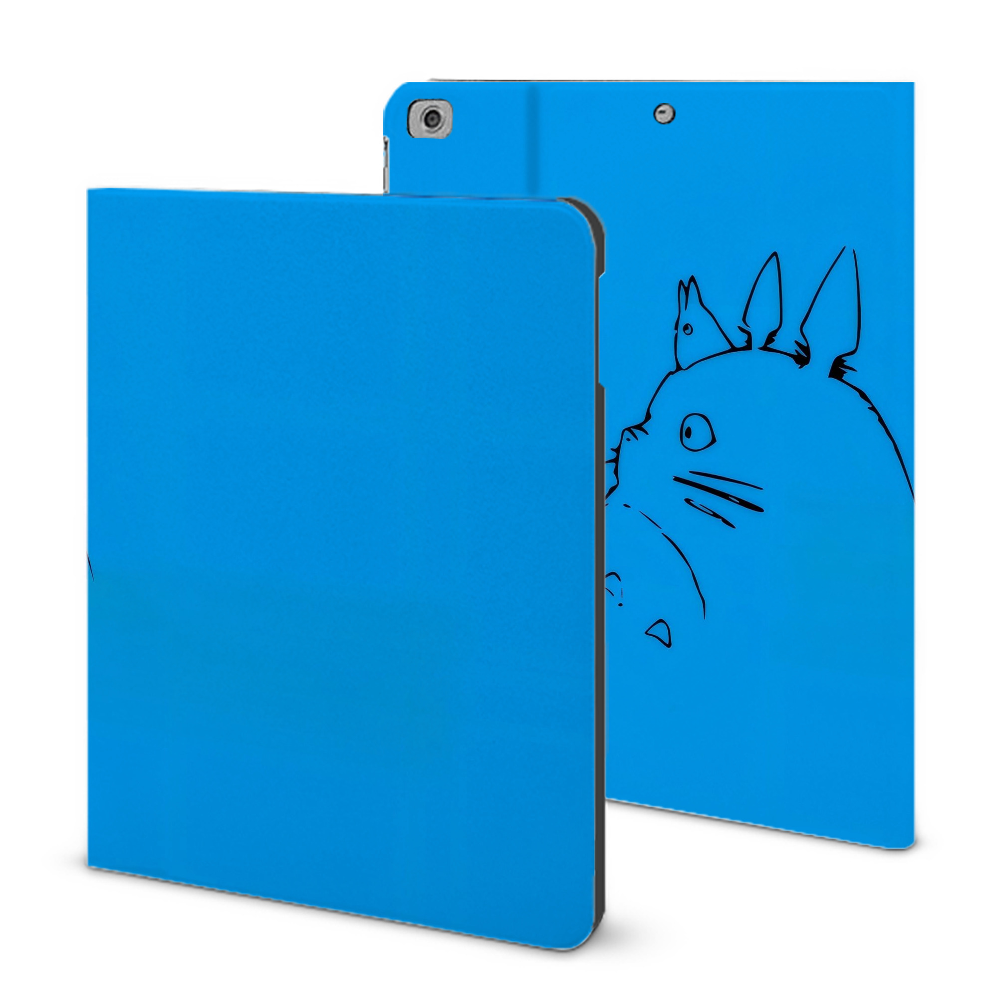 （画像用） となりのトトロ 草壁メイ 草壁サツキ My Neighbor Totoro Satsuki Kusakabe Mei Kusakabe IPad ケース ブック型 PUレザー TPU 耐衝撃 軽量 薄型 ペン収納なし 全面保護 IPad 各モデル対応